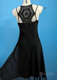 Abito donna gotico dark elegante nero 