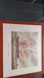 Tre Quadri navi 55x46 colori pastello