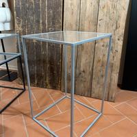 Tavolino alto ferro e plexiglass