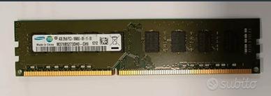 Memoria RAM Samsung 4GB DDR3 – PC3‑10600U