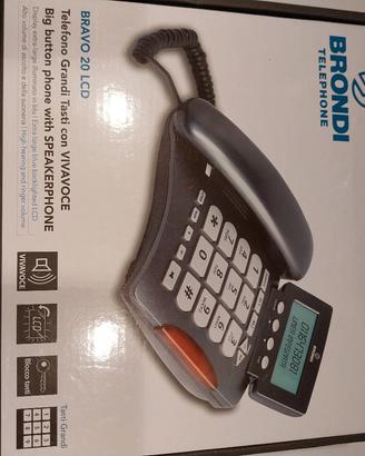 Telefono BRONDI Bravo 20 LCD - Tasti Grandi e Viv