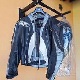 Tuta pelle per moto 2 pezzi spyke