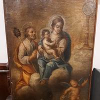Quadro Sacra Famiglia - olio su tela