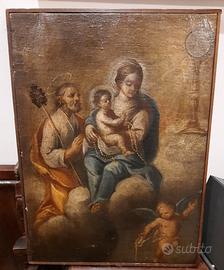 Quadro Sacra Famiglia - olio su tela