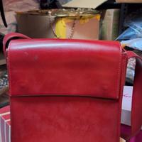 Borsetta vera pelle di colore Rossa