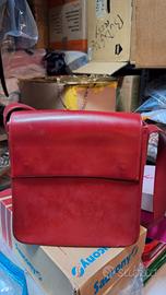 Borsetta vera pelle di colore Rossa