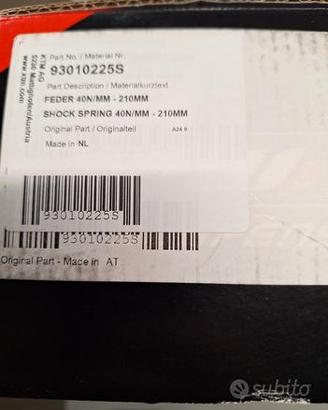 MOLLA MONO SHOCK SPRING 40N/MM - 210MM
