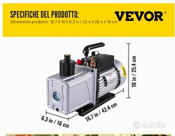 Pompa per Vuoto 339,8L/min 37 micron