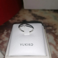 Anello oro bianco YUKIKO con diamante