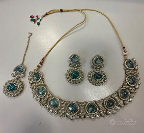 Parure Gioielli Orientali Stile Kubdan - India
