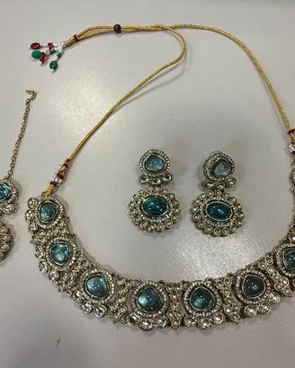 Parure Gioielli Orientali Stile Kubdan - India
