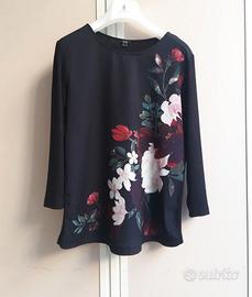 👚Maglietta blusa fluida,sottile  floreale . Nuova