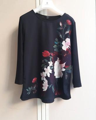 👚Maglietta blusa fluida,sottile  floreale . Nuova