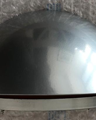 Applique lampada in alluminio grigio