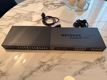 Switch Netgear PoE JGS516PE + TP-Link TL-SG1016D