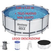 Bestway Steel Pro MAX 366x122 con TELO NUOVO MAI U
