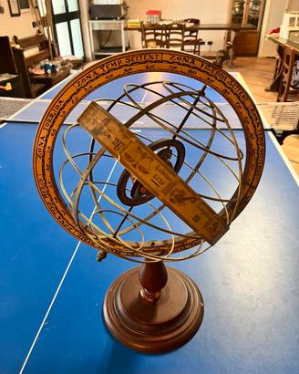 Mappamondo globo astrolabio VINTAGE