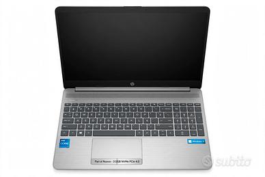 HP 15.6" FHD i5-1235U / 8GB RAM / 512GB NVMe Intel