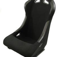 Sedile fisso nero tipo rally con slitte