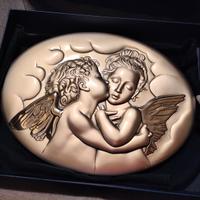 Icona argento "Angeli che si baciano"