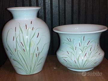 Coppia di vasi ceramica 