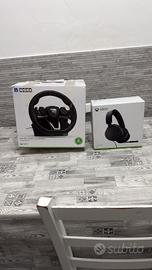 volante + cuffie xbox come nuovi originali