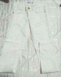 jeans bianco bambina 9-10 anni