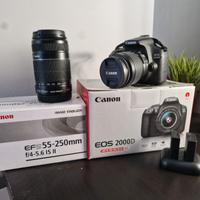 Canon EOS 2000d + 18-55 + 55-250