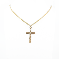 Collana croce in oro giallo