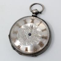 Antico orologio da tasca in argento