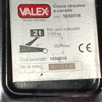 Cricco Idraulico a Carrello VALEX 2 Tonnellate