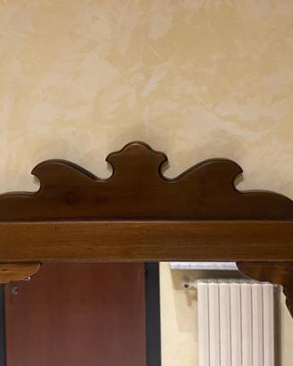 Specchio con cornice in legno 50x140