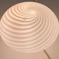 Lampada da tavolo in vetro di Murano swirl 