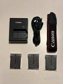 Kit 3 batterie Canon LP-E10 con caricabatterie