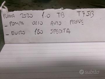 Pompa olio puma 2020