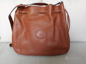 Borsa secchiello cuoio Nazareno Gabrielli