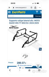 Coppia borse laterali in alluminio moto guzzi v85