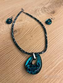 Collana e oracchini di Murano