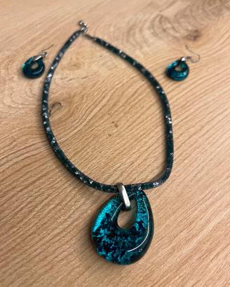 Collana e oracchini di Murano