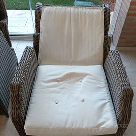 coppia poltrone reclinabili manualmente 