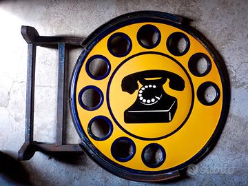 INSEGNA TELEFONICA  SIP  grande smaltata