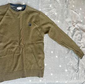 Maglione polo verde militare