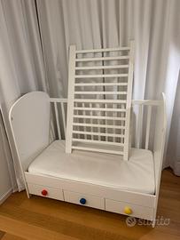 Lettino IKEA GONATT  materasso; proteggi materasso