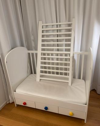 Lettino IKEA GONATT  materasso; proteggi materasso