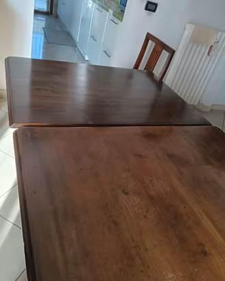 Tavolo legno con 6 sedie ritiro a carico acquirent