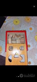 Gioco in legno forme geometriche
