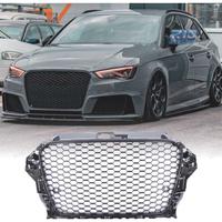 GRIGLIA AUDI A3 8V 12-16 LOOK RS3 NERO LUCIDO