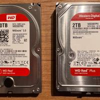 2 Hard disk Western Digital RED Nas