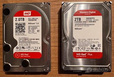 2 Hard disk Western Digital RED Nas