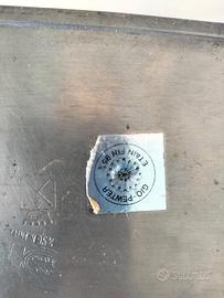 Portasigarette vintage in peltro di Gio Pewter,